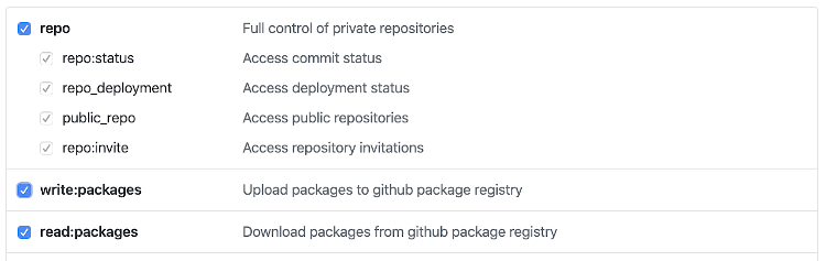 Setting up a token in GitHub