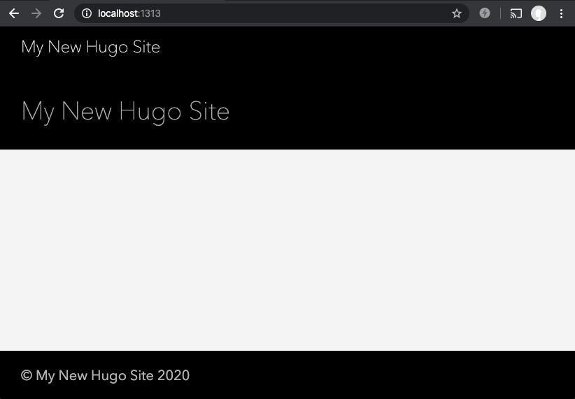 sample hugo page