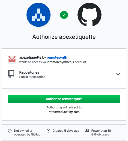 GitHub Authorization