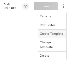 create a new frontmatter template