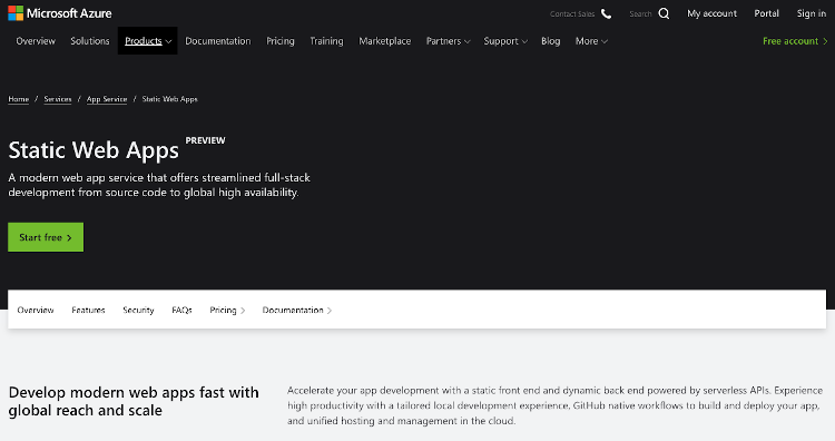 Azure Static Web Apps