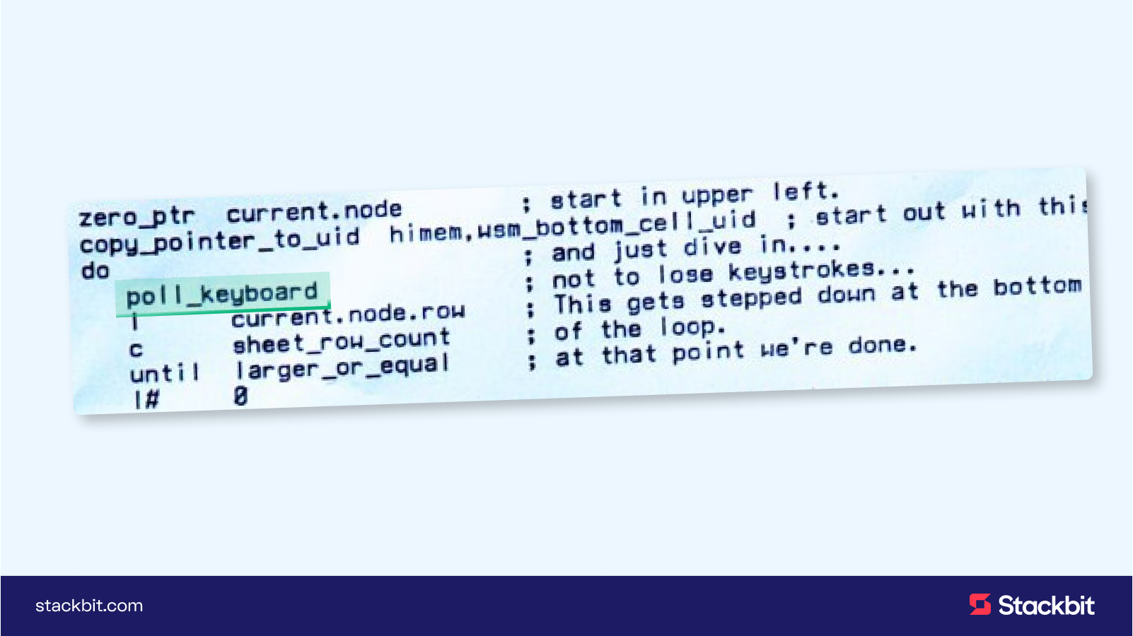 VisiCalc's initial source code